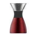 Asobu ASOBU PO300-BURGUNDY Insulated Pour Over Coffee Maker; Burgundy PO300-BURGUNDY